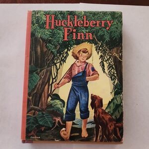 Huckleberry Finn by Mark Twain Whitman Number 2156 Hardcover 1951 Vintage Book